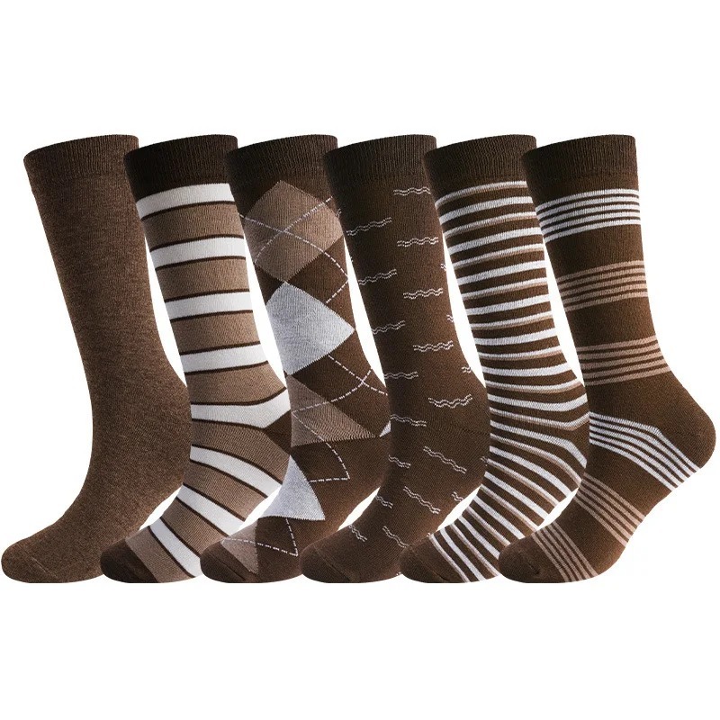 6 Pairs Vintage Brown Argyle S - Dress Sock Men ulasan dan harga