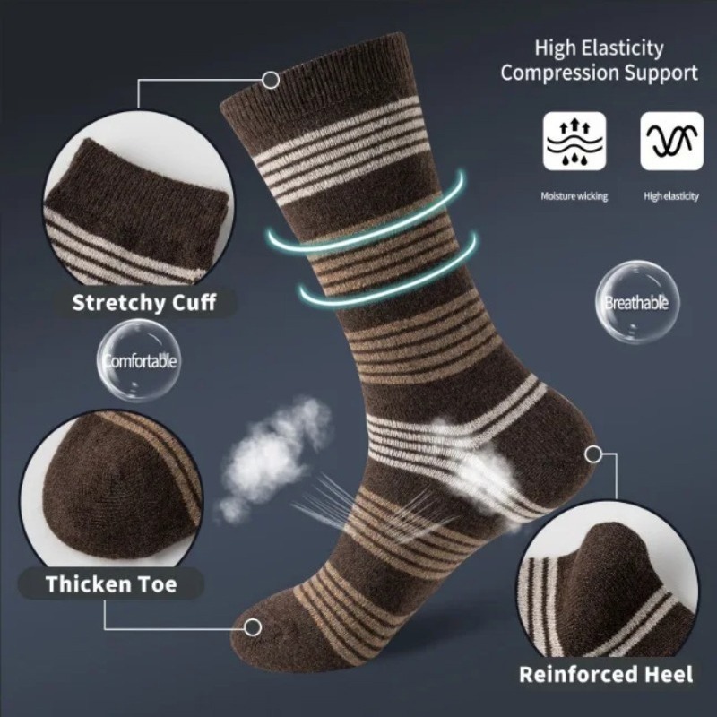 6 Pairs Vintage Brown Argyle S - Dress Sock Men ulasan dan harga