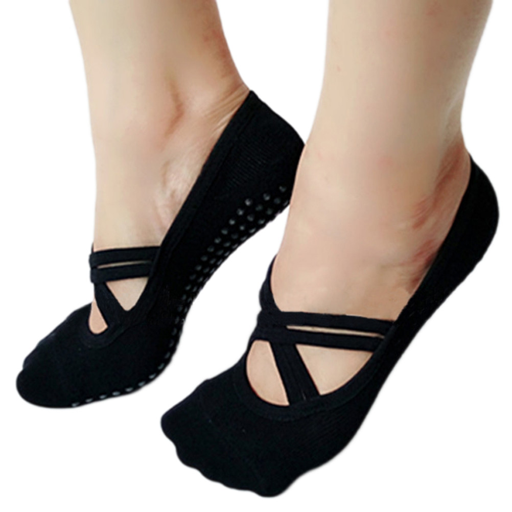Yoga Socks Women Black Non Ski - Grip Sock Yoga ulasan dan harga