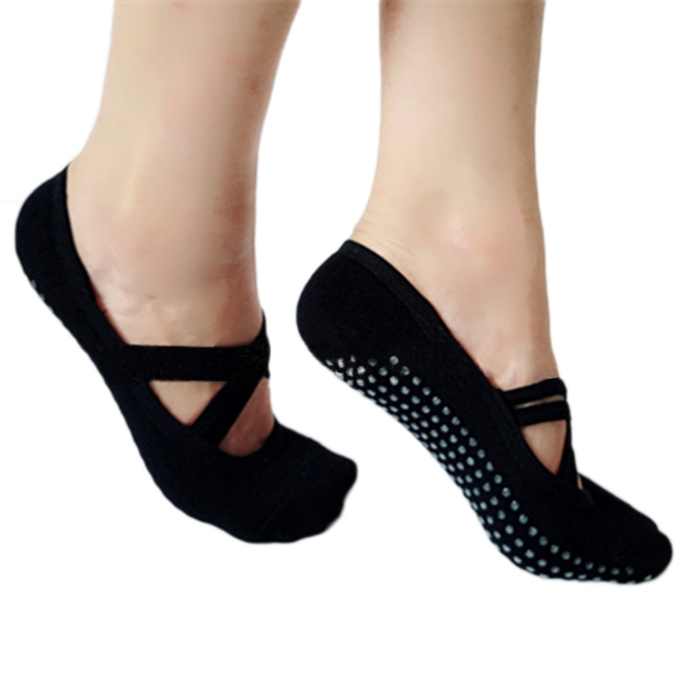 Yoga Socks Women Black Non Ski - Grip Sock Yoga ulasan dan harga