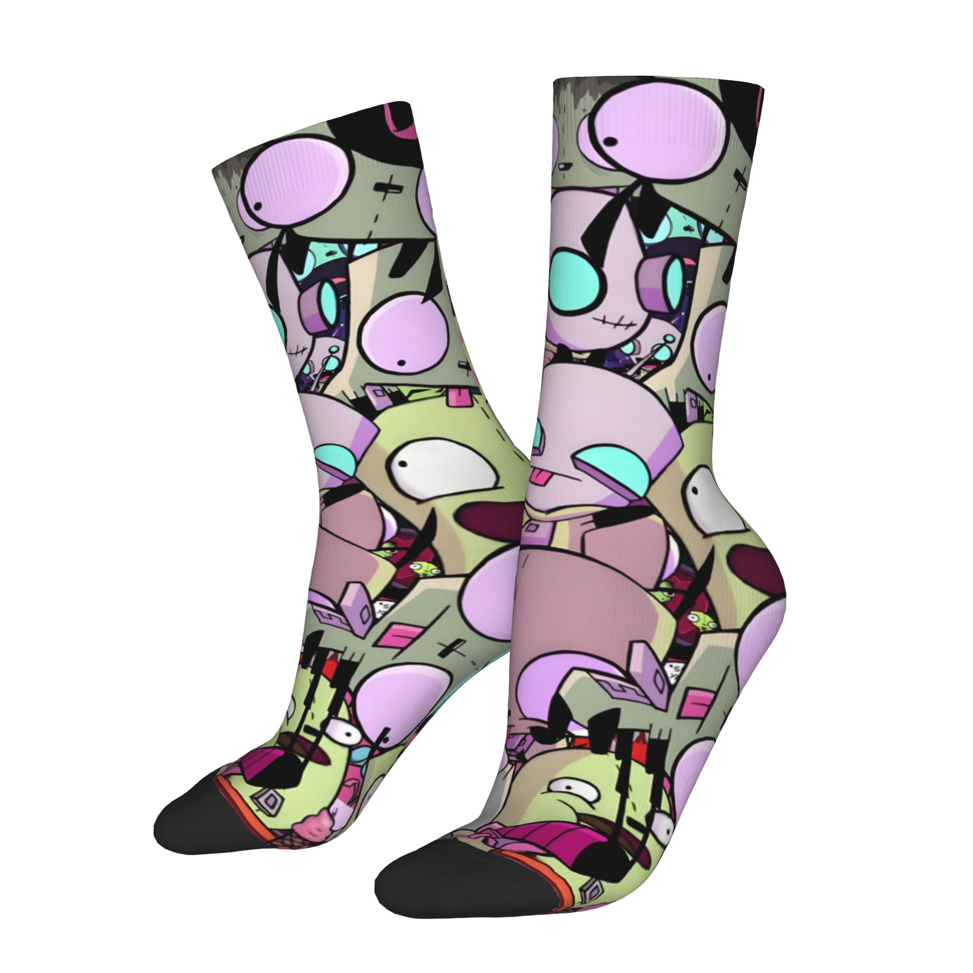 Custom I-Invader Z-Zim Cartoon - Dress Sock Men ulasan dan harga