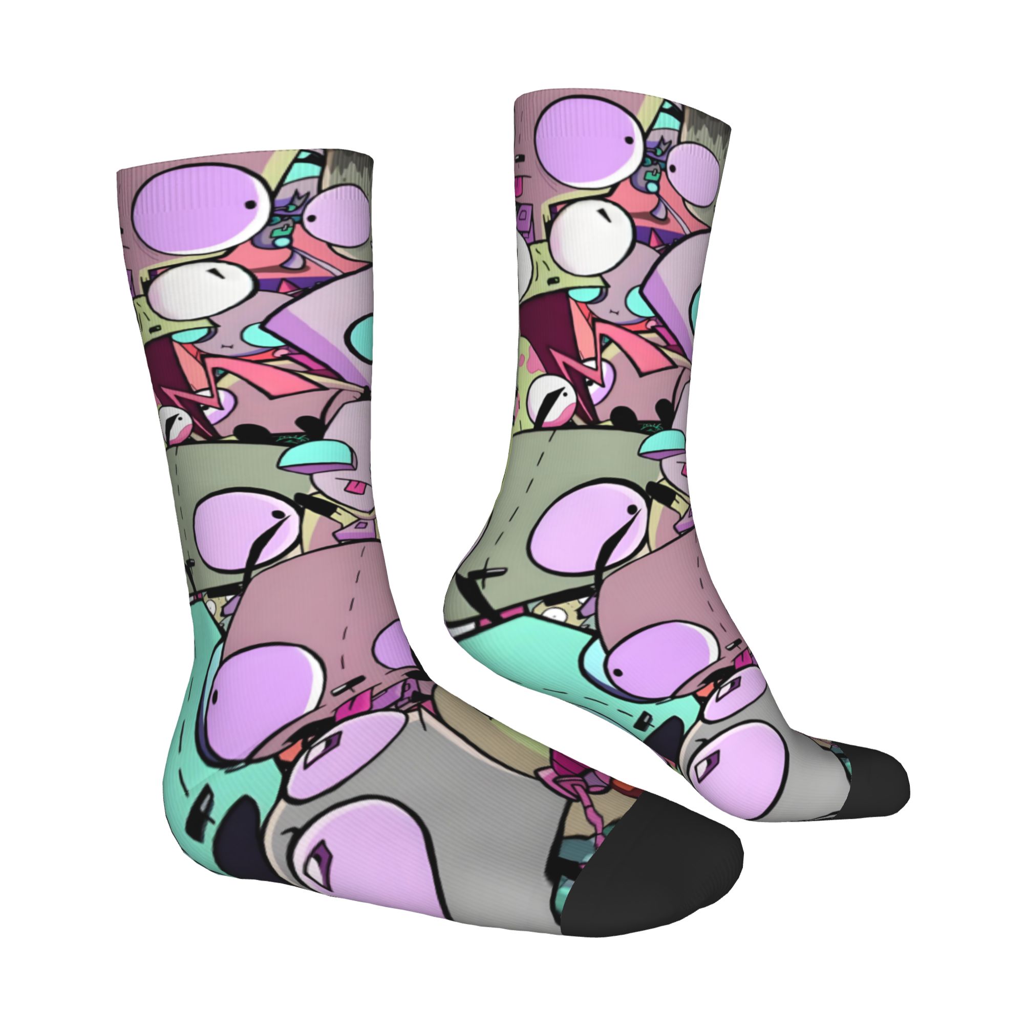 Custom I-Invader Z-Zim Cartoon - Dress Sock Men ulasan dan harga