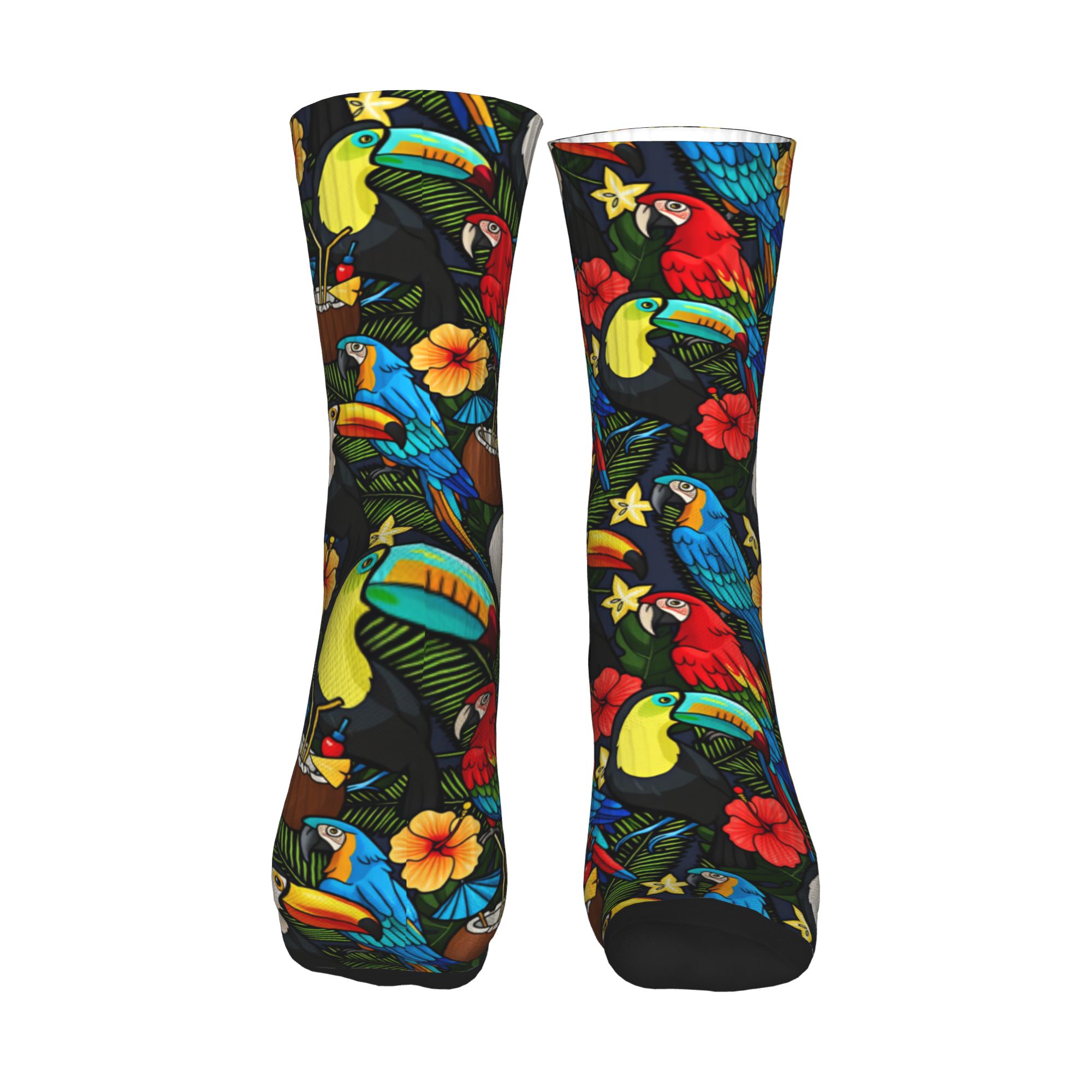 Tropical Macaw Toucan Fruit Fl - Dress Sock Men ulasan dan harga